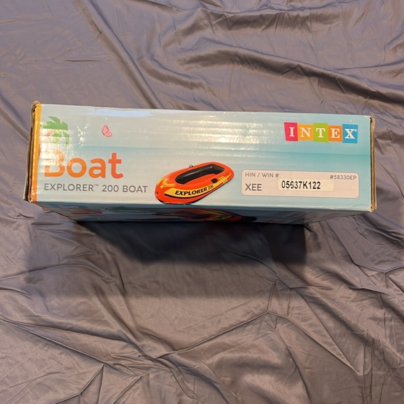This is a big inflatable boat for kid that fits two comfortably. - Picture 2 of 3